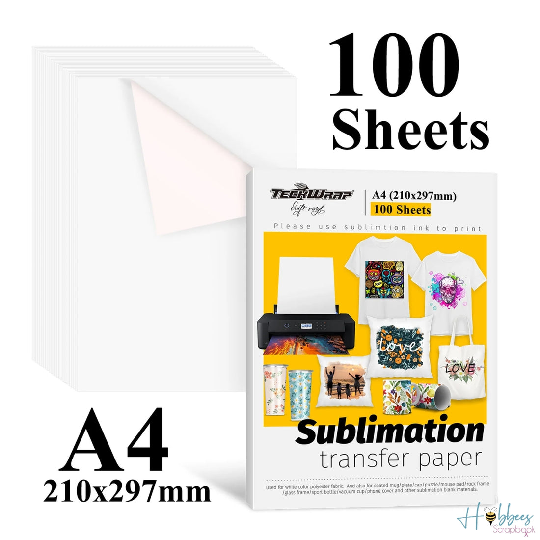 Sublimation Paper / Papel de Sublimación Para Impresora de Inyección De Tinta Papel Teckwrap