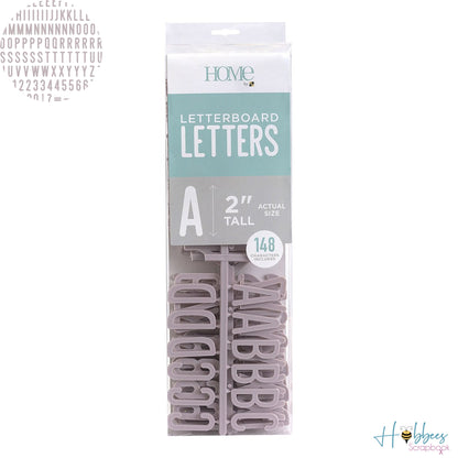 Letter Pack Letterboard-Gray  / Letras Mayusculas Color Gris  Para Tablero 2&quot; Tableros DCWV