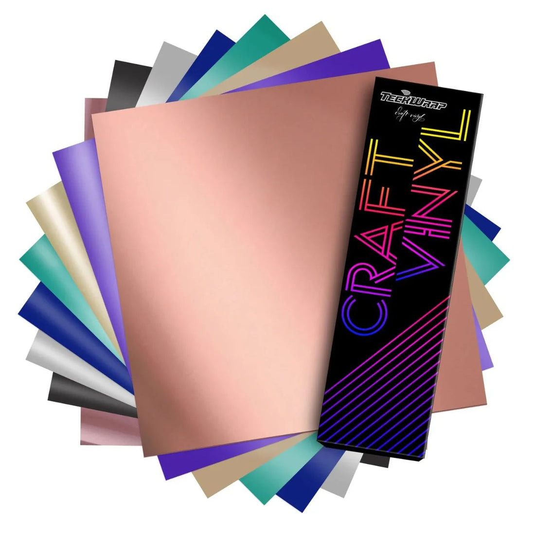 Satin Chrome Vinyl Sheets Pack / 8 Hojas De Vinil Cromado Satinado Viniles Teckwrap