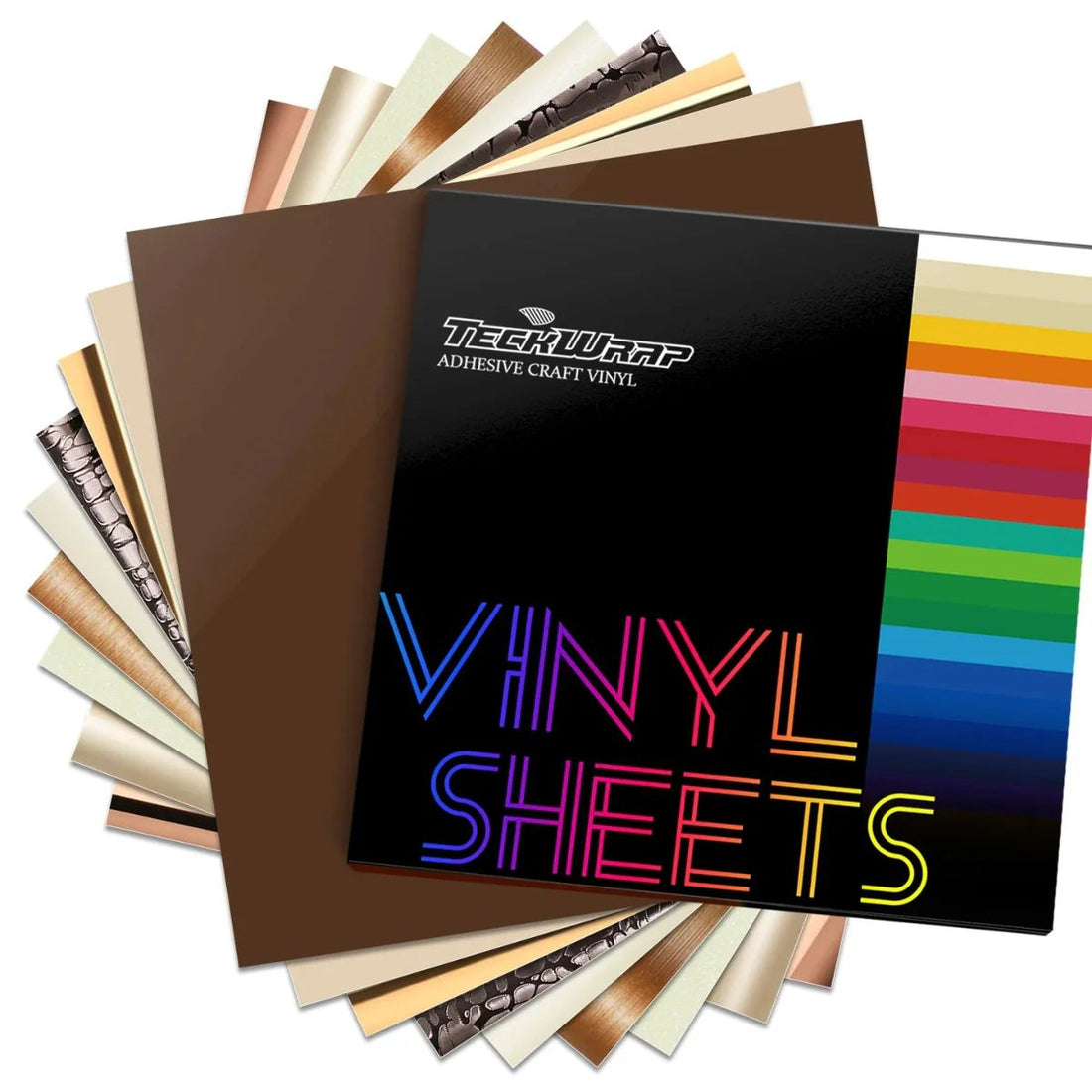 Coffee Sheets Pack 9 Sheets  / 9 Hojas De Vinil Tonos Cafés Viniles Teckwrap