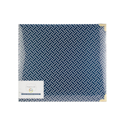 D-Ring Album Navy Weave 12&quot; /  Álbum  Diseño Anillos  Azul Marino 12&quot; Albumes Project Life