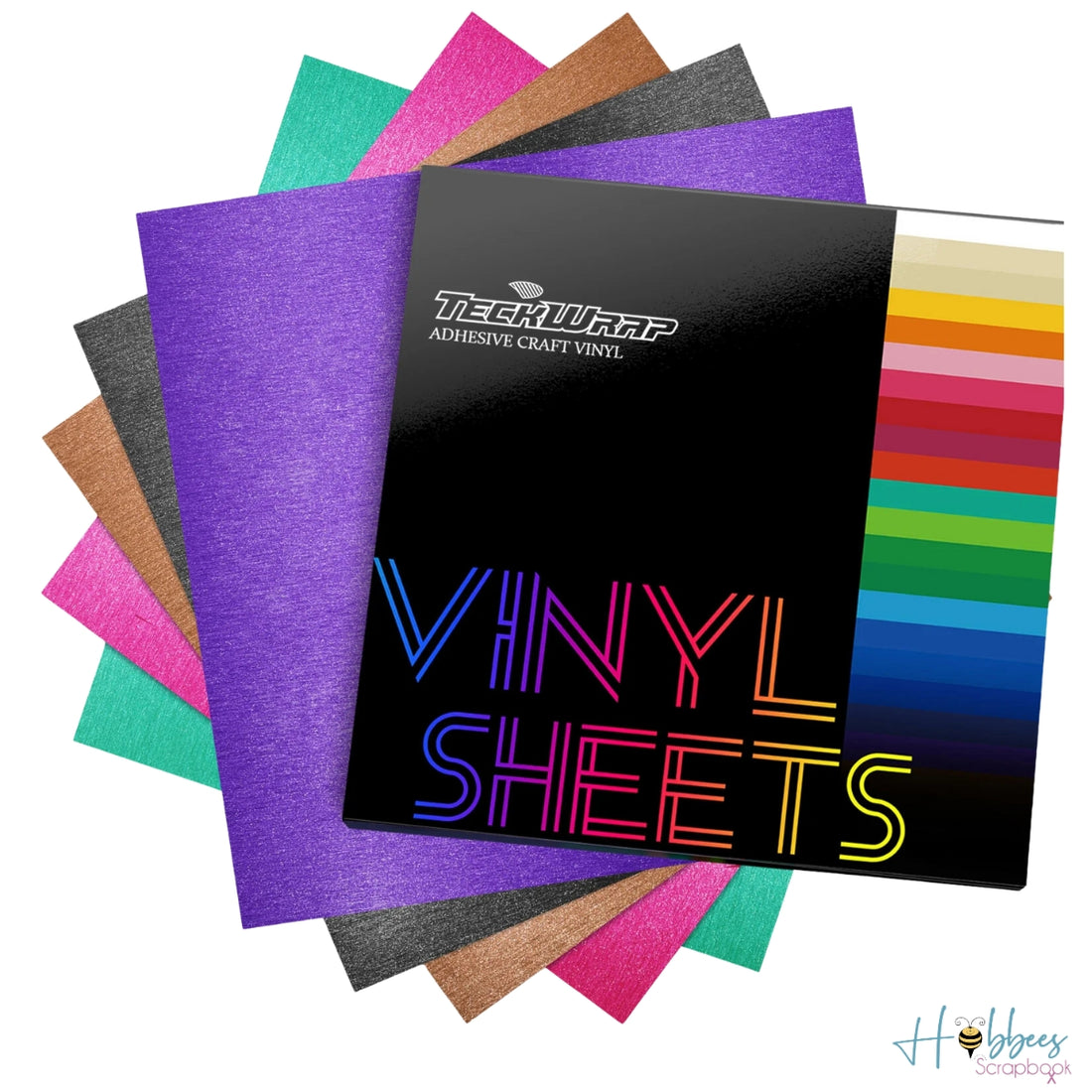 Satin Brush Vinyl Sheets Pack / 5 Hojas De Vinil Satinado Viniles Teckwrap