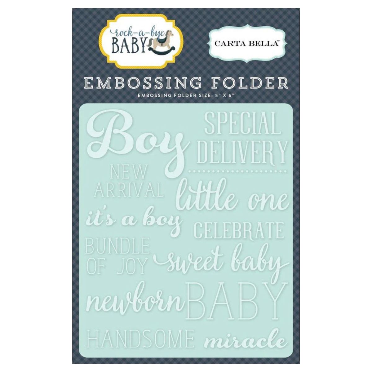 Little One Boy Embossing Folder / Folder de Grabado Bebé Especial Folders de Grabado Carta Bella