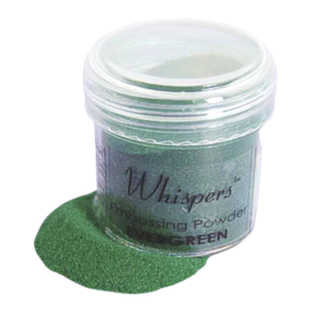 Whispers EverGreen Opaque Embossing Powder / Polvo de Relieve Verde