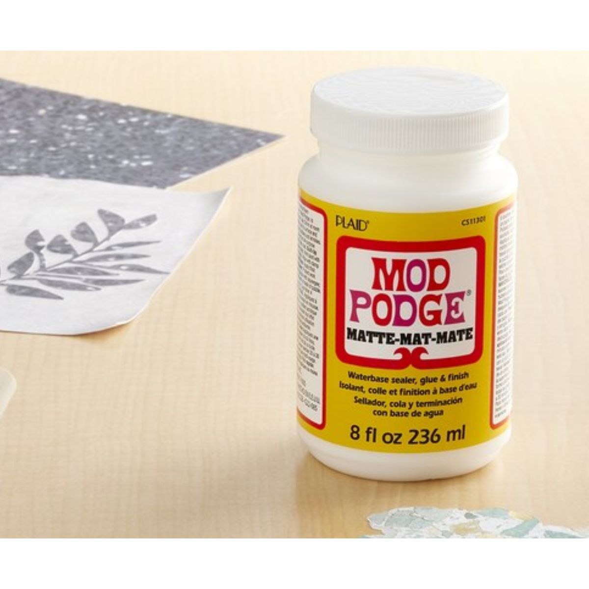 Mod Podge Matte 473 ml / Pegamento Barniz Sellador Acabado Mate Adhesivos / Pegamentos Plaid