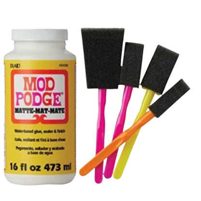 Mod Podge Foam Brushes / Brochas de Esponja Pinceles y Brochas Plaid