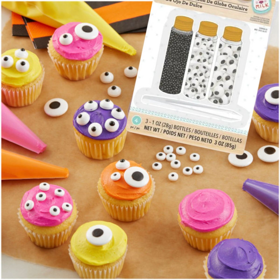 Candy Eyeball Kit / Ojitos de Azúcar Dulces Decorativos Sugarbelle