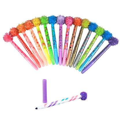 Pom Pom Markers 50 Pack / Marcadores Punta Fina de PomPom Marcadores &amp; Plumones Darice