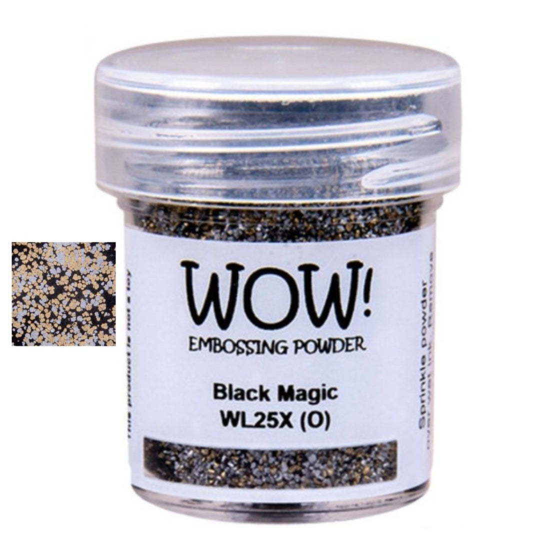 Black Magic Embossing Powder / Polvo de Embossing Magia Negra Polvos de Embossing Wow!