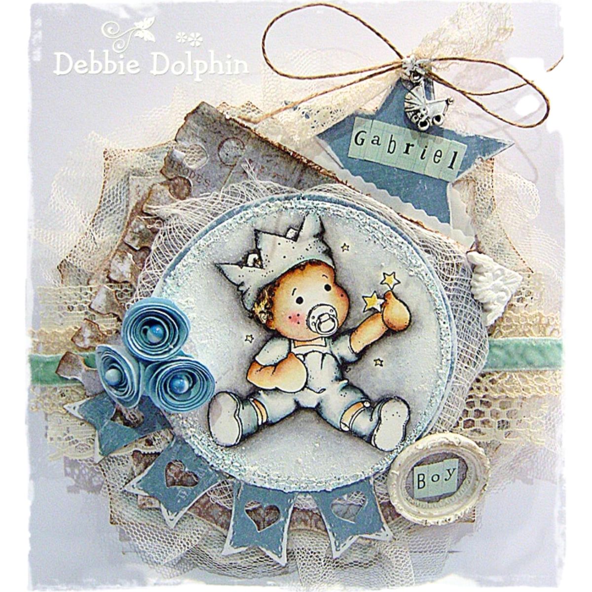 Stamp Cling Baby Edwin / Sello Cling Bebé Sellos Magnolia