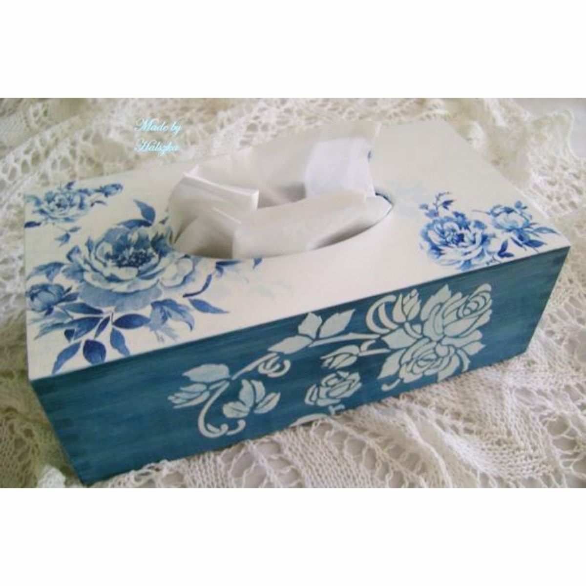 MDF Tissue Box / Caja para Pañuelos Faciales Personalizable Adornos / Embellishments Little Birdie