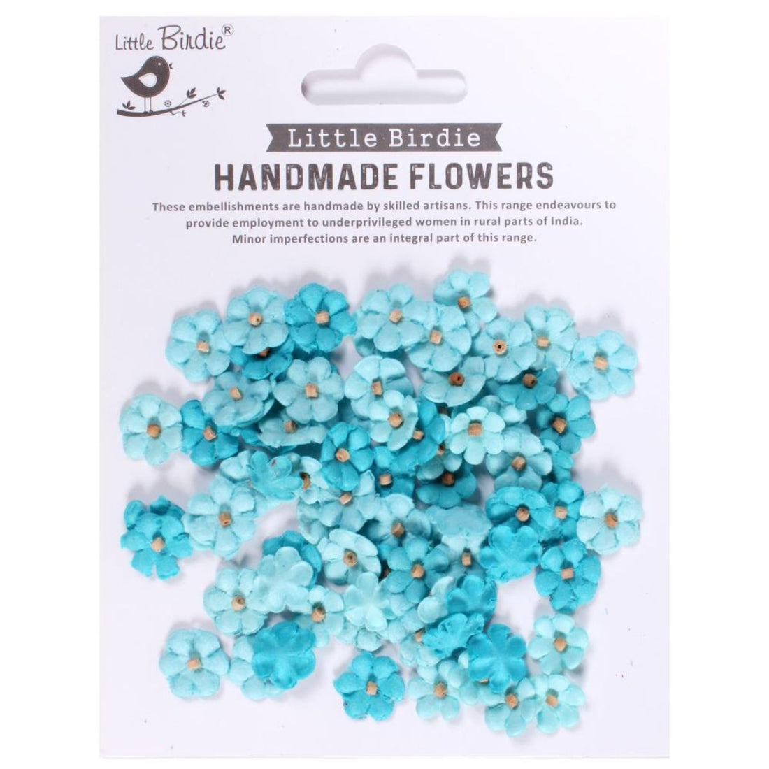 Songs Of The Sea Paper Flowers / Flores de Papel. Adornos / Embellishments Little Birdie