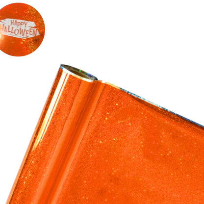 Foil para Tinta Toner Naranja Glitter Premium 3m Foil Reactivo Angie Guerra