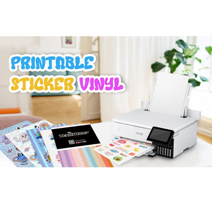 Inkjet Printable Sticker Vinyl Glossy White / Vinil Imprimible Blanco Brillane Waterproof Viniles Teckwrap