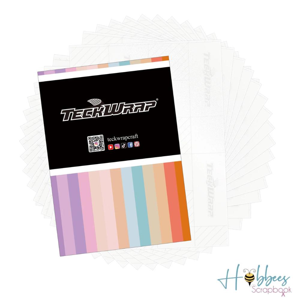 Matte Clear Laminated Sheets / 15 Hojas para Laminado en Frío Transparente Mate Viniles Teckwrap