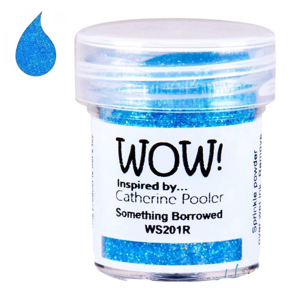 Something Borrowed Embossing Powder / Polvo de Embossing Azul Polvos de Embossing Wow!