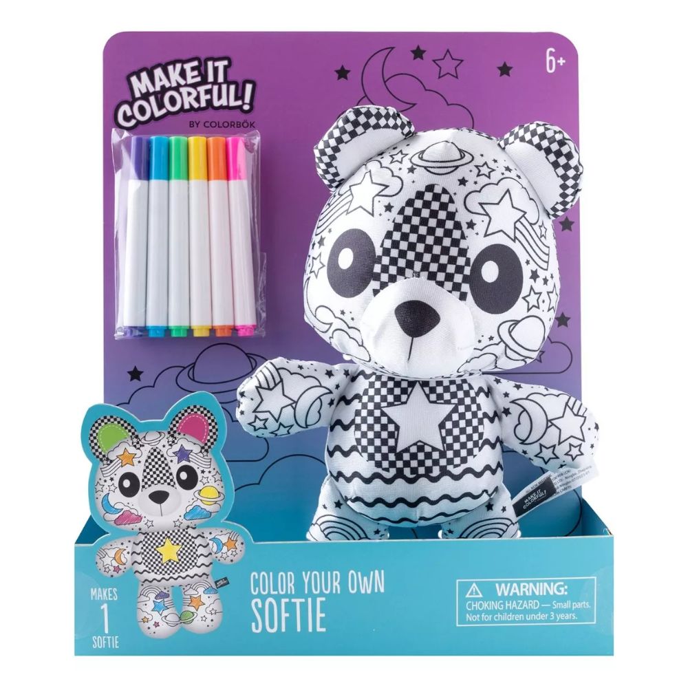 Color Your Own Plush Softie Bear / Colorea tu Propio Osito de Peluche Regalos Colorbok