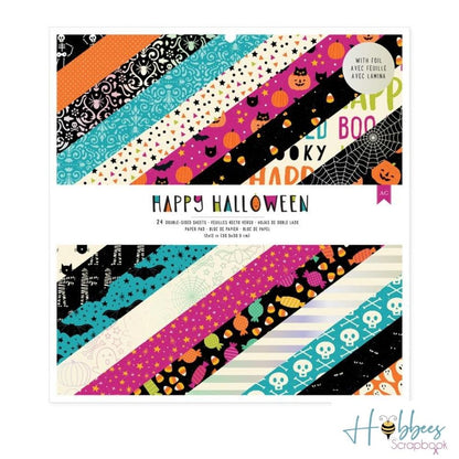 Happy Halloween 12pulg Paper Pad / Block Cartulina Doble Cara Halloween Papel American Crafts