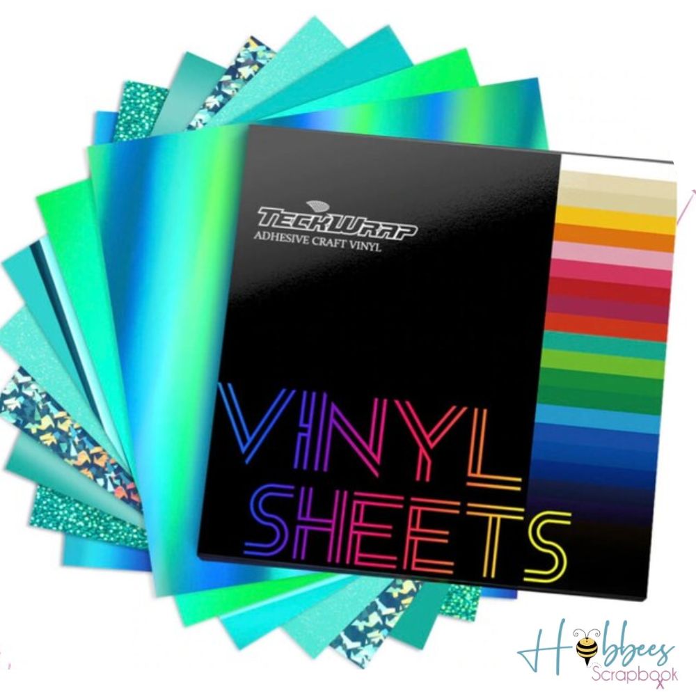 Green Sheets Pack / 8 Hojas de Vinil Variado Tonos Verde Viniles Teckwrap