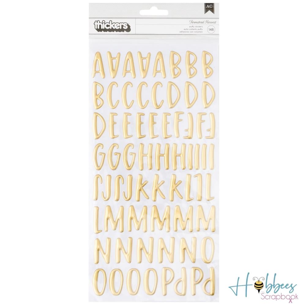 Farmstead Harvest Thickers Stickers Stickers / Estampas De Abecedario Stickers American Crafts