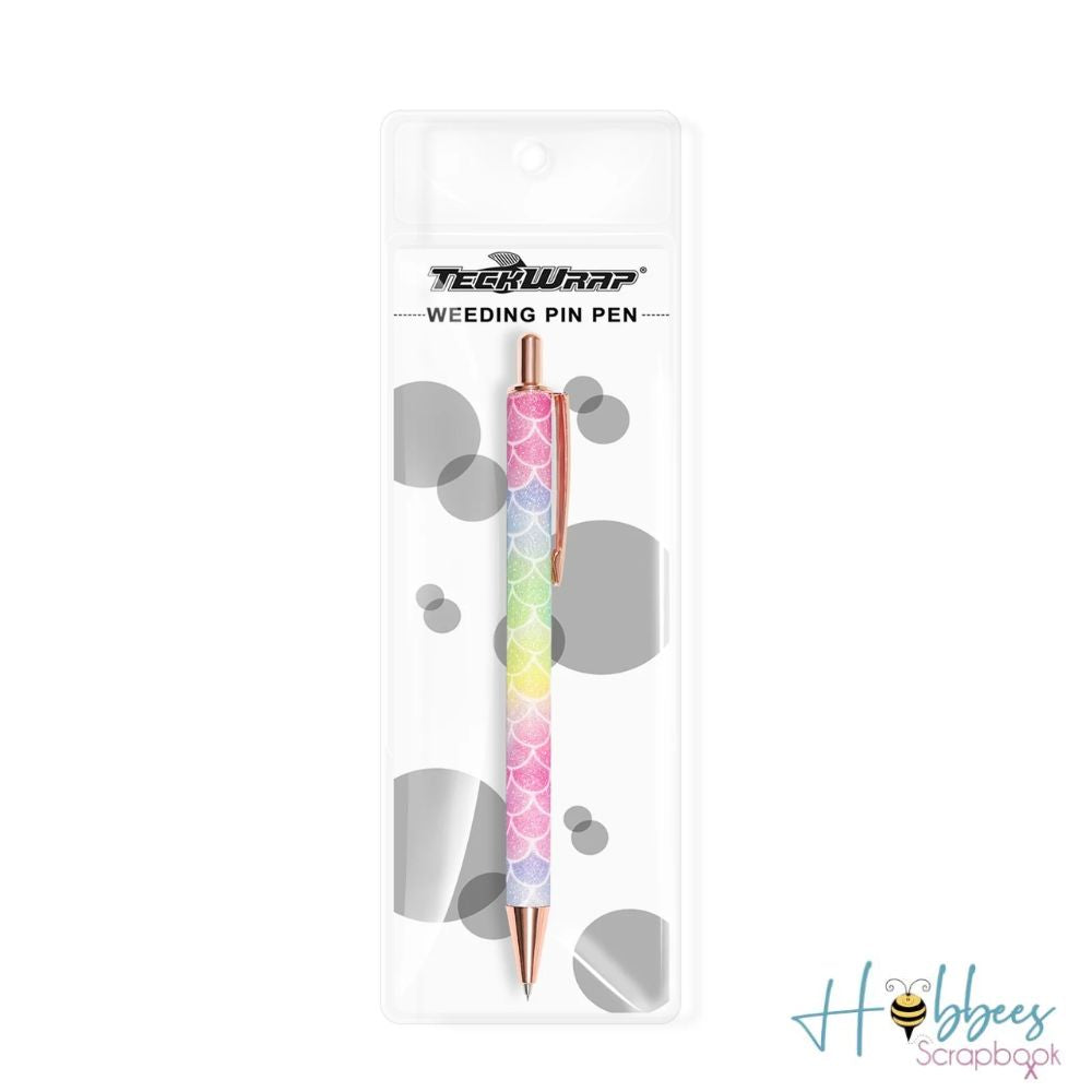 Rainbow Mermaid Weeding Pen / Pluma para Depilar Sirena Arcoiris Plumas &amp; Bolígrafos Teckwrap