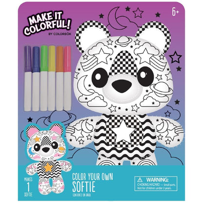 Color Your Own Plush Softie Bear / Colorea tu Propio Osito de Peluche Regalos Colorbok