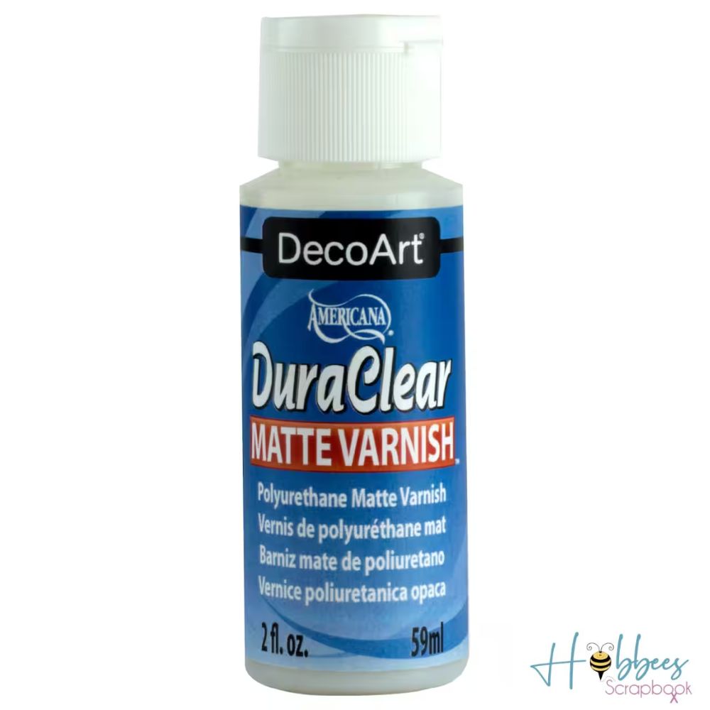 DuraClear Matte Varnish / Barniz de Poliuretano Mate Pastas Texturizadoras y Medios Mixtos DecoArt