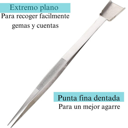 Tweezers With Shovel / Pinzas Sujetadoras con Pala Herramientas Bead Smith