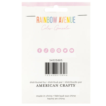 Rainbow Avenue Confetti Button Pack / Paquete de Botones y Confetti Adornos / Embellishments American Crafts