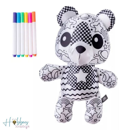 Color Your Own Plush Softie Bear / Colorea tu Propio Osito de Peluche Regalos Colorbok