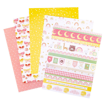 Hello Little Girl Paper Pad 6&quot; / Block Papel Hola Pequeña Papel American Crafts