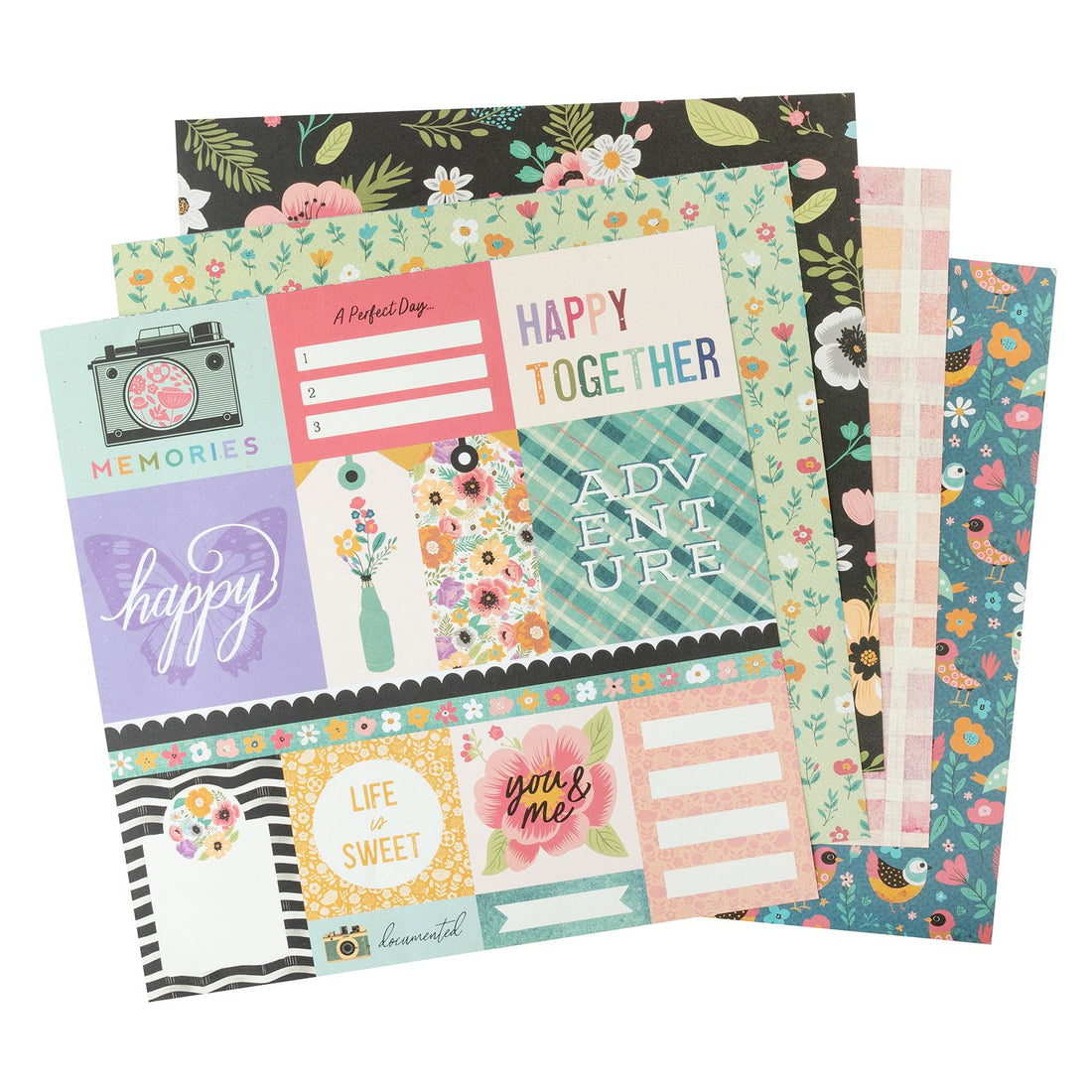 April &amp; Ivy  Paper Pad 12&quot; / Block de Papel Hiedra de Abril Papel American Crafts