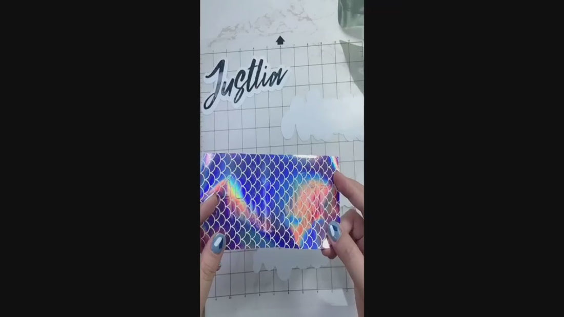 Holo Opal Lilac Mermaid Vinyl / Vinil Adhesivo Escamas Sirena Holográfico