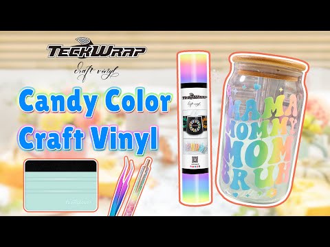 Rainbow Stripes Candy Color Craft Vinyl / Vinil Arcoirirs Pastel