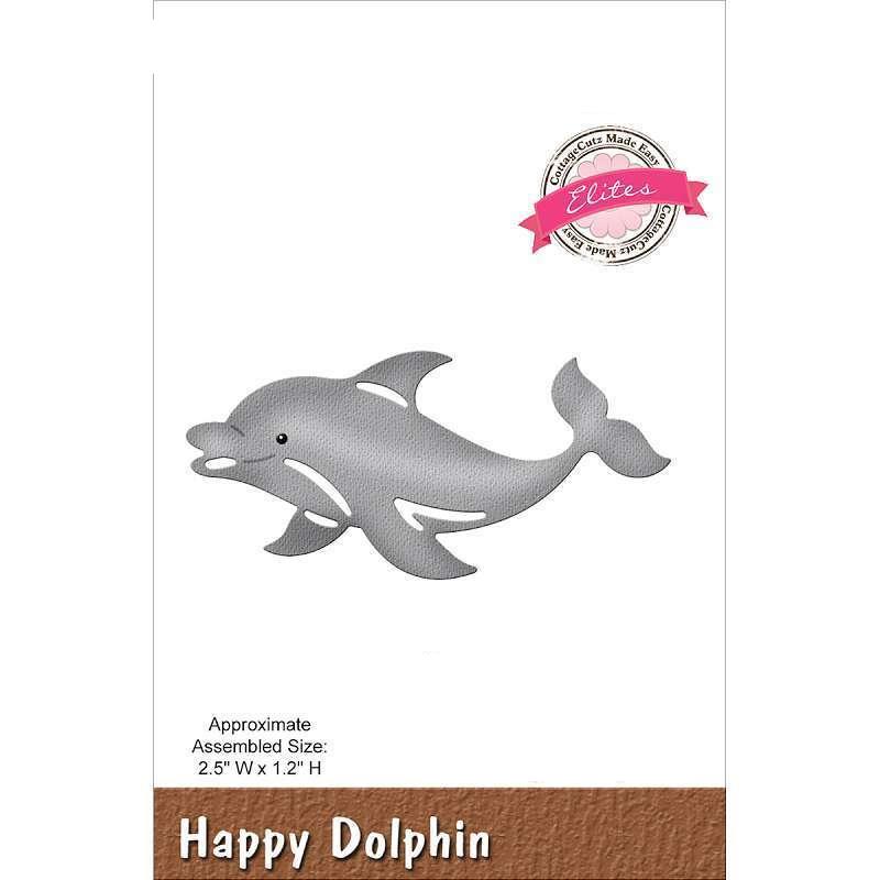 Happy Dolphin Die / Suaje de Delfin Feliz Dados de Corte / Suajes / Troqueles Cottage Cutz