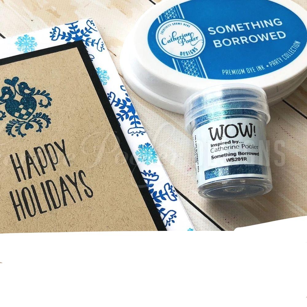 Something Borrowed Embossing Powder / Polvo de Embossing Azul Polvos de Embossing Wow!