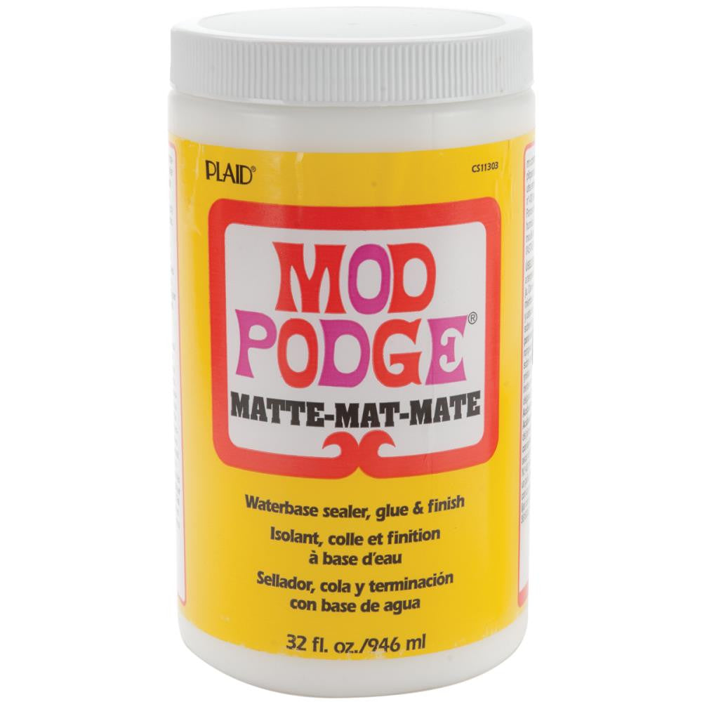 Mod Podge Matte 946 ml / Pegamento Barniz Sellador Acabado Mate Adhesivos / Pegamentos Plaid