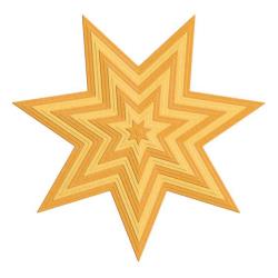 Nesting Dies Starburst / Suajes de Estrellas Dados de Corte / Suajes / Troqueles LifeStyle Crafts