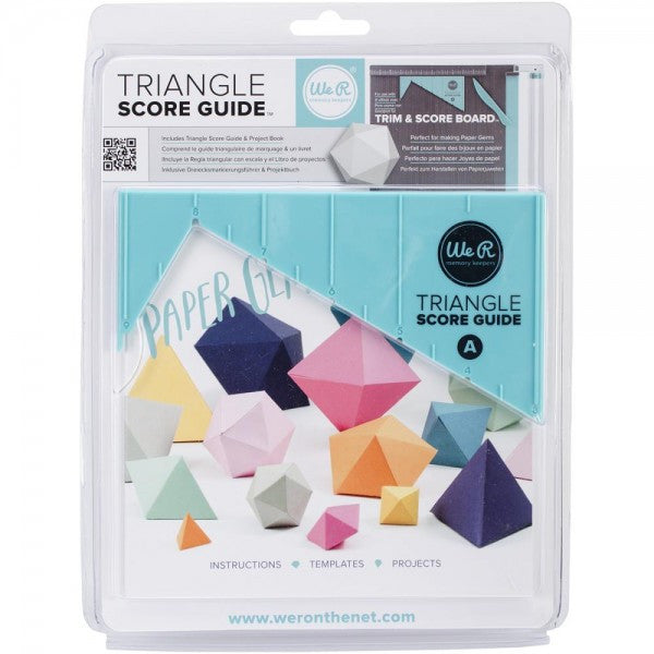 Triangle Score Guide / Regla Triangular con Escala Descontinuado We R Memory Keepers