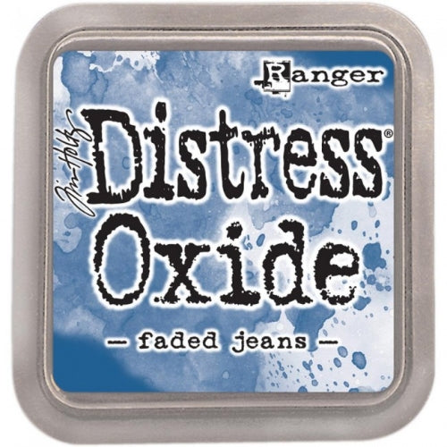 Tim Holtz Distress Oxide Faded Jeans / Cojin de Tinta Efecto Oxidado Azul Mezclilla Tintas Ranger