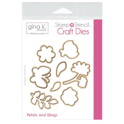 Gina K Designs Die Set Petals &amp; Wings  / Suajes Petalos y Alas Dados de Corte / Suajes / Troqueles Gina K Designs