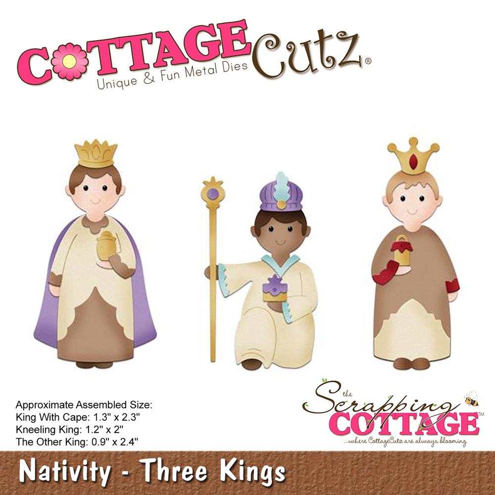 Three Kings Die /  Suaje de los Tres Reyes Magos Dados de Corte / Suajes / Troqueles Cottage Cutz