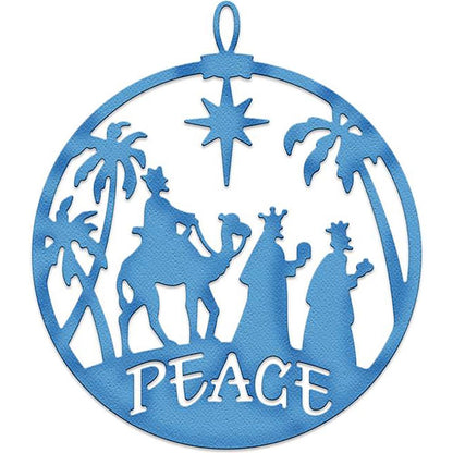 Three Kings Peace Ornament Die /  Suaje de Tres Reyes Magos Dados de Corte / Suajes / Troqueles Cottage Cutz