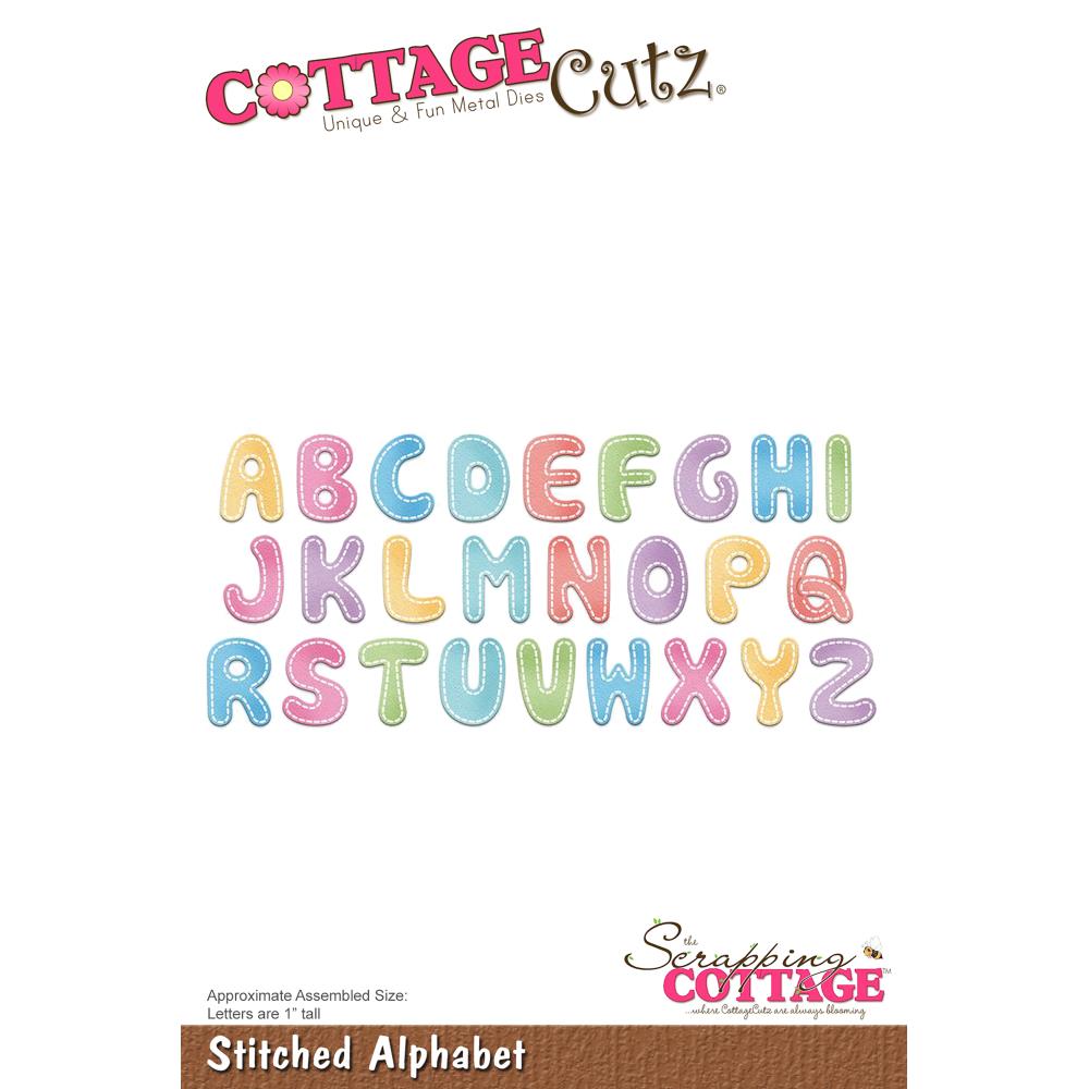 Stitched Alphabet Die / Suaje de Abecedario Dados de Corte / Suajes / Troqueles Cottage Cutz