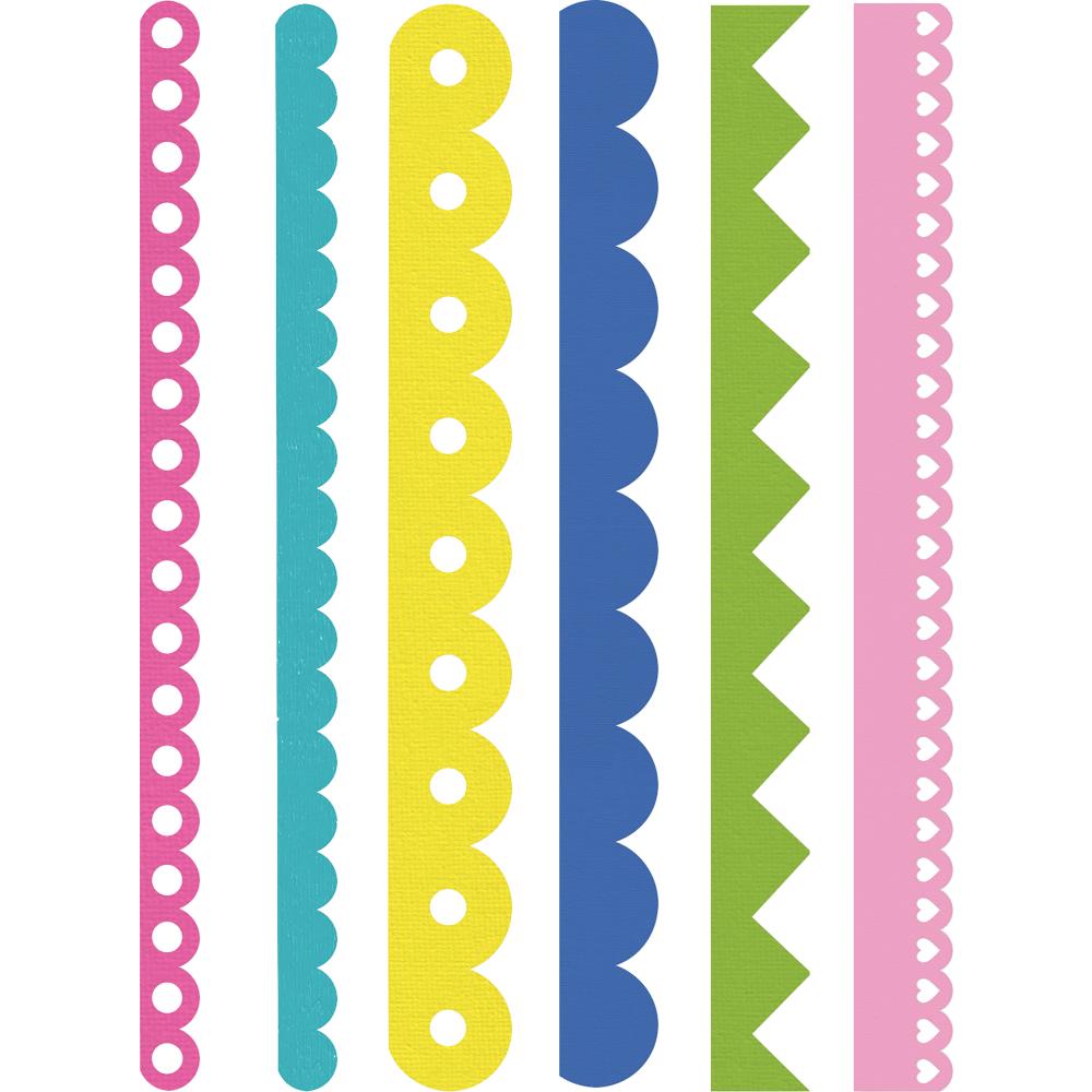 Scallops &amp; Zigzags Dies / Suajes de Bordes Esclopados y Zig Zag Descontinuado Sizzix