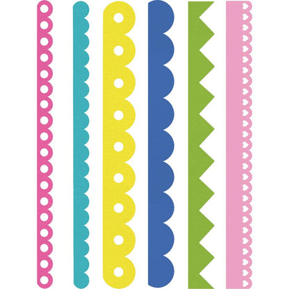 Scallops &amp; Zigzags Dies / Suajes de Bordes Esclopados y Zig Zag Descontinuado Sizzix