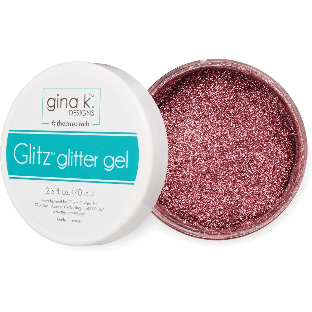 Gina K Designs Glitz Glitter Gel Bubblegum / Gel Diamantina Chicle Pastas Texturizadoras y Medios Mixtos Gina K Designs