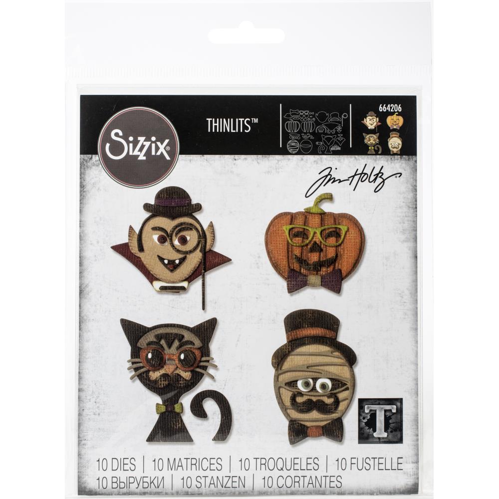 Thinlits Die Set Hip Haunts / Suajes de Halloween Dados de Corte / Suajes / Troqueles Sizzix