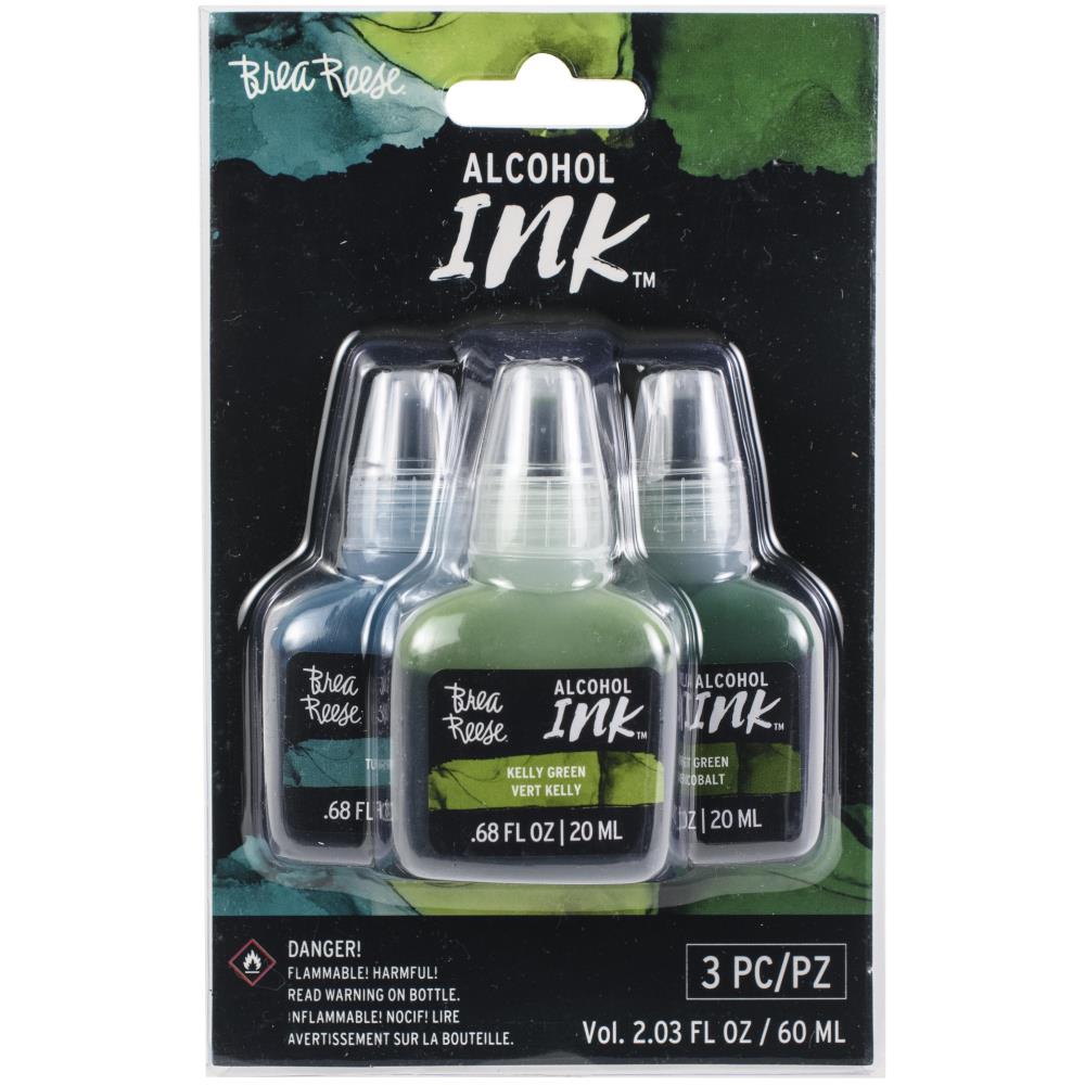 Brea Reese Alcohol Inks 3 Pk / 3 Tintas al Alcohol Set 9 Tintas al Alcohol Brea Reese