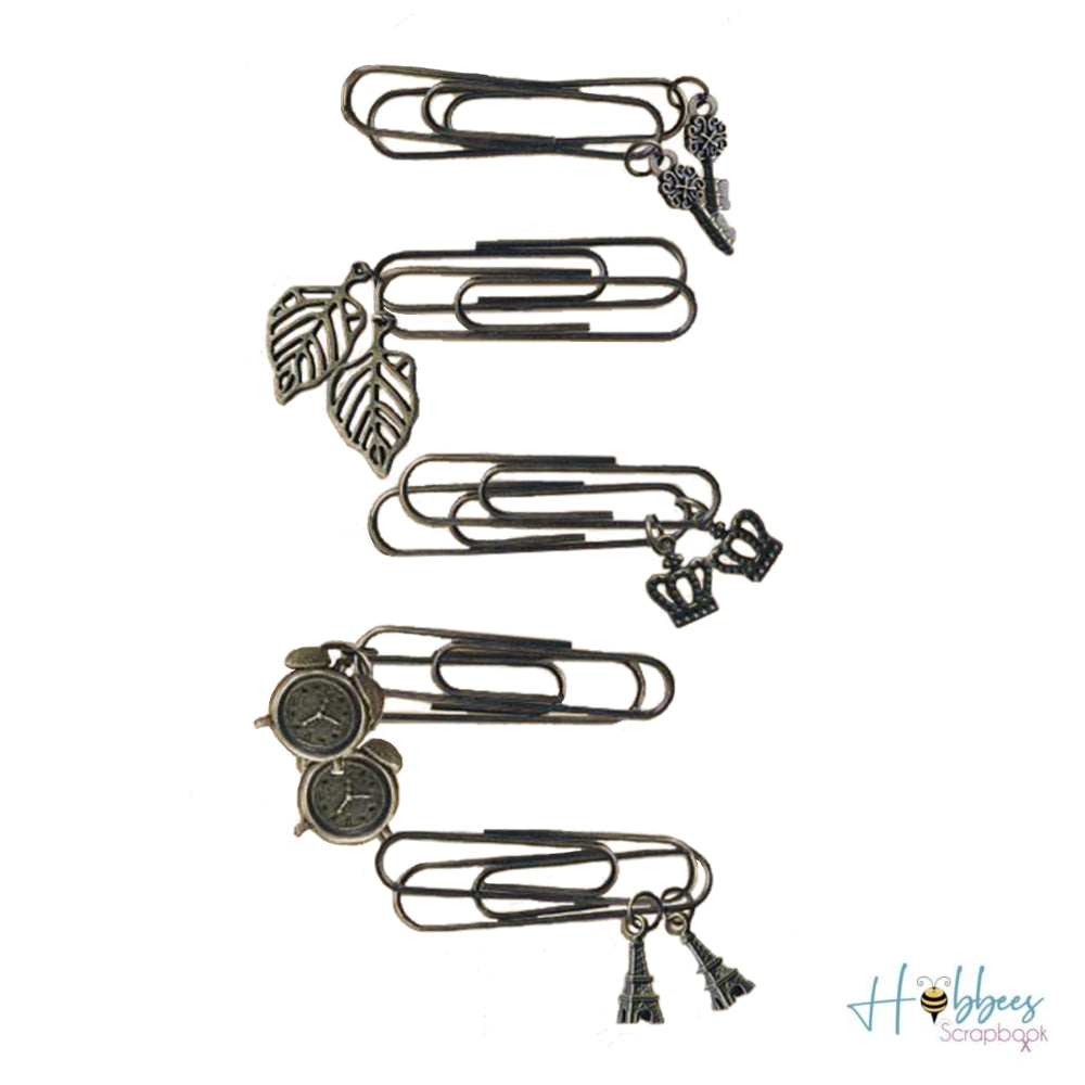 Metal Charm Clips / Clips Metálicos Con Dije Adornos / Embellishments Graphic 45